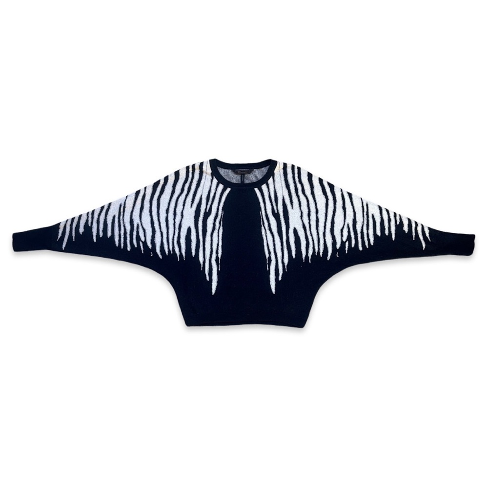 BCBGMaxAzria Chic Zebra Print Batwing Sweater
